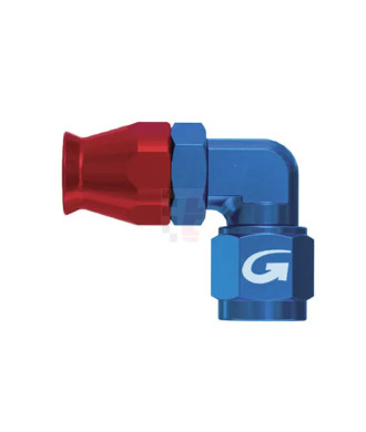 Goodridge Innengewinde 90° (Blockwinkel) / 3/8"x24 UNF / DK konkav / Aluminium