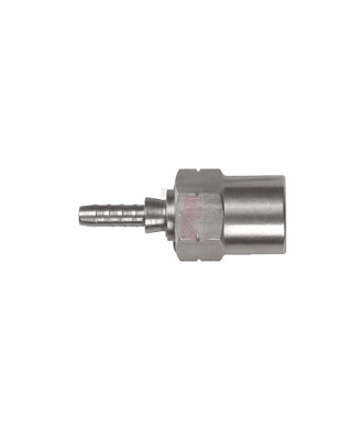 Goodridge Crimp-Fitting Innengewinde M10x1 / DK konkav / Edelstahl / VW/Audi-Fitting / ohne Drehausgleich
