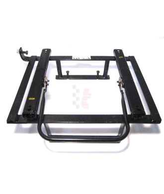 Sitzkonsole universal links - mit Gurtverschraubung rechts, nicht klappbar, mit Laufschienen