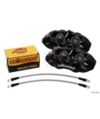 Wilwood Bremssattel-Austauschsatz D8-4, passend für Corvette (1965-82) vorne / Sättel schwarz