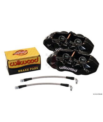 Wilwood Bremssattel-Austauschsatz D8-4, passend für Corvette (1965-82) hinten / Sättel schwarz