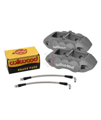 Wilwood Bremssattel-Austauschsatz D8-4, passend für Corvette (1965-82) hinten / Sättel grau