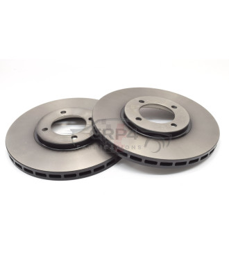 GRP4 Fabrications Bremsscheiben (Paar), Ø 247 x 20mm, ungelocht / Ford Escort Mk1/2 etc. / vorne / belüftet