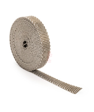 Thermo-Tec Platinum Thermoband 
Das Platinum Thermoband von Thermo-Tec vereint zwei verschiedene Fasern in einem Thermoband. Das Band setzt sich aus Vulkangestein zusammen, das von Natur aus sehr temperaturbeständig ist. Die TCT-Beschichtung macht