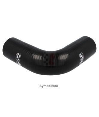 QSP Silikonwasserschlauch (schwarz) 90°-Rohrbogen / Øi 32 mm
