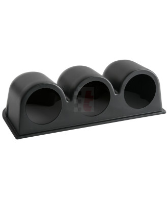 Revotec Aufbau-Instrumentenkonsole für 3 Anzeigen Ø 52 mm / Kunststoff glatt