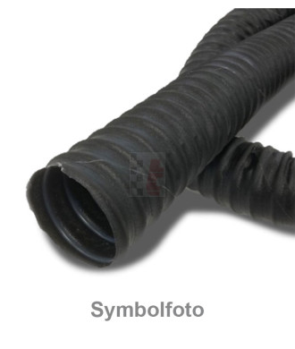 Superlite-Flex-Belüftungsschlauch / einlagig / schwarz / Ø innen 51 mm