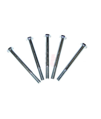 Schraubensatz verzinkt (5 Stück) Teilgewinde 1/4" UNF x 76,20 mm (3")