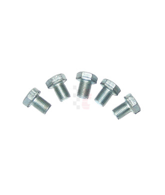 Schraubensatz verzinkt (5 Stück) Vollgewinde 3/8" UNF x 12,70 mm (1/2")