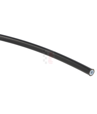 QSP PTFE-Stahlflexleitung / mit schwarzer Kunststoff-Ummantelung / Dash 03