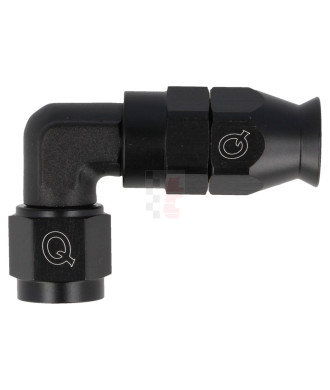 QSP Anschluss (PTFE) 90° Blockwinkel / Alu schwarz / Dash 06