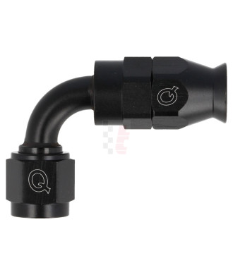 QSP Anschluss (PTFE) 90° Rohrbogen / Alu schwarz / Dash 04