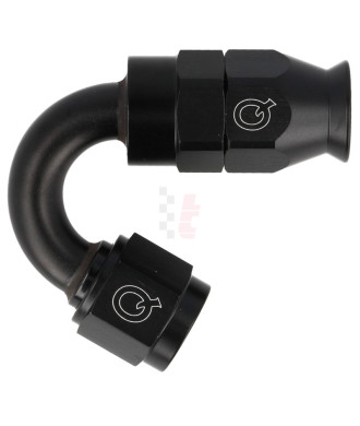QSP Anschluss (PTFE) 150° Rohrbogen / Alu schwarz / Dash 06