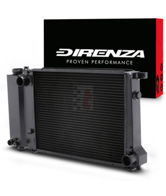 Direnza Alu-Kühler (schwarz beschichtet) BMW 3er E30+E36, 5er E34 1.6 1.8 2.3 2.5 (89-01)