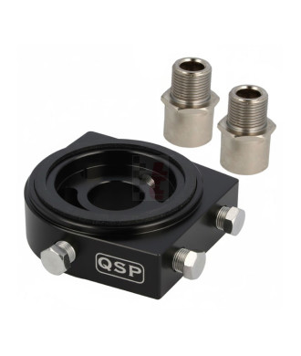 QSP Ölfilter-Zwischenplatte mit 3 Geberabgängen 1/8" NPT