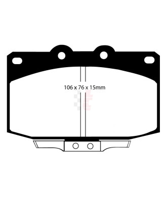 DP5763NDX EBC Bluestuff Bremsbeläge u.a. passend für Mazda RX 7 (2)