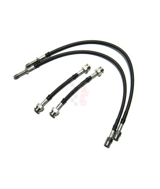 Goodridge Stahlflex-Bremsleitungskit (mit ABE, kunststoffummantelt mattschwarz) VW Golf III 1.4-2.0 (ohne ABS) D/TD/TDI/SDI/Syncro/Cabrio/Vento